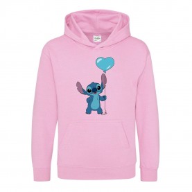 Юношески суичър AWD Disney Printed Junior Valentines Day Hoodie - Stitch Balloon юношески,суичър,детски,горнища,с,качулка,детски,3/4,панталони,awd,disney,printed,junior,valentines,day,hoodie,stitch,balloon