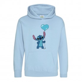 Юношески суичър AWD Disney Printed Junior Valentines Day Hoodie - Stitch Balloon юношески,суичър,детски,горнища,с,качулка,детски,3/4,панталони,awd,disney,printed,junior,valentines,day,hoodie,stitch,balloon