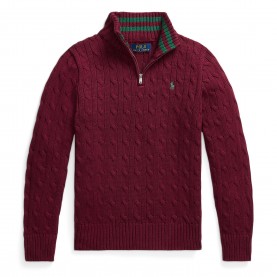 Polo Ralph Lauren Kids 1/4 Zip Fleece - Classic Wine polo,ralph,lauren,kids,1,4,zip,fleece,classic,wine