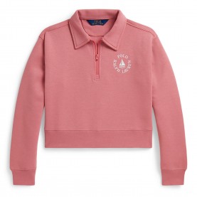 Polo Ralph Lauren Kids 1/4 Zip Fleece - Desert Rose polo,ralph,lauren,kids,1,4,zip,fleece,desert,rose