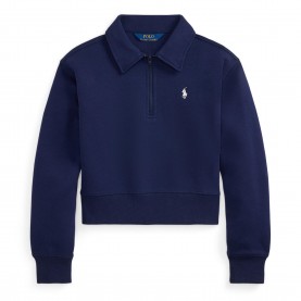 Polo Ralph Lauren Kids 1/4 Zip Fleece - Newport Navy polo,ralph,lauren,kids,1,4,zip,fleece,newport,navy