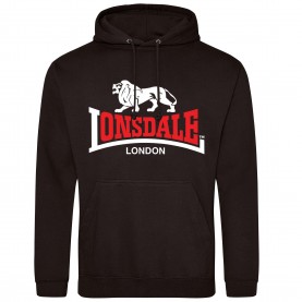 Суичър Lonsdale Printed Logo Hoodie - Black 2 суичър,дамски,горнища,с,качулка,мъжки,горнища,с,качулка,lonsdale,printed,logo,hoodie,black,2