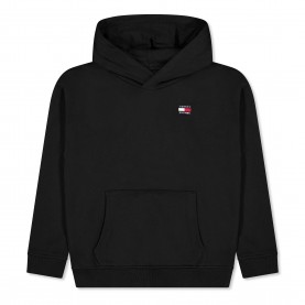Суичър Tommy Hilfiger Kids Heritage Flag Overhead Hoodie - Black суичър,tommy,hilfiger,kids,heritage,flag,overhead,hoodie,black