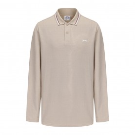 мъжки,блузи,с,яка,slazenger,long,sleeve,tipped,polo,men,beige