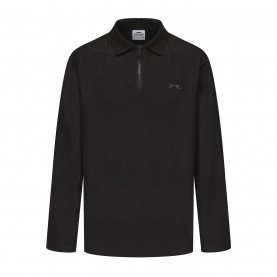 slazenger,quarter,zp,l,s,polo,sn53,black