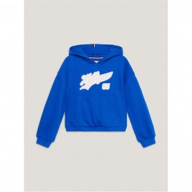 промоция,на,зимни,облекла,tommy,hilfiger,script,logo,hoodie,juniors,ultra,blue