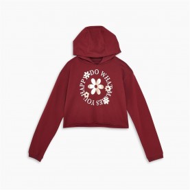 детски,суичър,детски,горнища,с,качулка,studio,older,girls,happy,hoody,burgundy