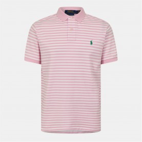 Блуза с яка Polo Ralph Lauren Oxford Mesh Polo Shirt - Carmel Pink/Wht блуза,с,яка,облекла,на,разпродажба,мъжки,тениски,polo,ralph,lauren,oxford,mesh,polo,shirt,carmel,pink,wht