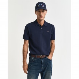 блуза,с,яка,мъжки,тениски,gant,textured,polo,shirt,evening,blue