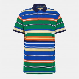 Блуза с яка Polo Ralph Lauren Men's Multi-Stripe Short-Sleeve Polo Shirt - Cruise Green блуза,с,яка,облекла,на,разпродажба,мъжки,тениски,polo,ralph,lauren,men's,multi,stripe,short,sleeve,polo,shirt,cruise,green