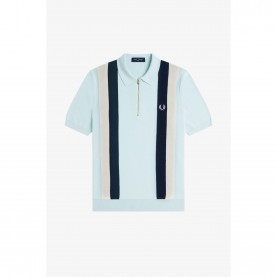 блуза,с,яка,мъжки,тениски,fred,perry,men,s,vertical,stripe,zipped,short,sleeve,polo,shirt,light,ice,r30