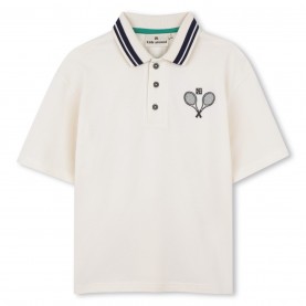 Kids Around Kids Ar SS Polo Jn63 - Cream дрехи,за,училище,ученическо,облекло,детски,блузи,с,яка,детски,3/4,панталони,kids,around,kids,ar,ss,polo,jn63,cream