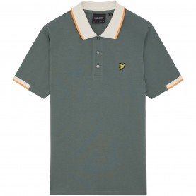 блуза,с,яка,мъжки,тениски,lyle,and,scott,retro,half,tipped,polo,shirt,green,mercurial