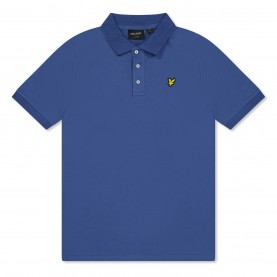 Блуза с яка Lyle and Scott Kids' Short Sleeve Polo Shirt - Cornflower Z411 блуза,с,яка,дрехи,за,училище,детски,блузи,с,яка,детски,3/4,панталони,lyle,and,scott,kids',short,sleeve,polo,shirt,cornflower,z411