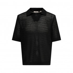 блуза,с,яка,мъжки,блузи,с,яка,only,and,sons,men's,short,sleeve,polo,shirt,black