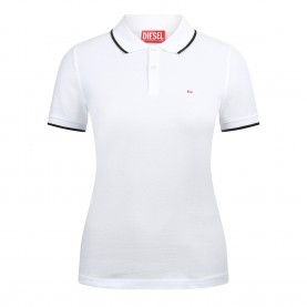 Блуза с яка Diesel Mens T-Tendy-Microdiv Short Sleeve Polo Shirt - Bright White блуза,с,яка,мъжки,тениски,diesel,men,s,t,tendy,microdiv,short,sleeve,polo,shirt,bright,white