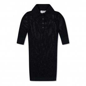 блуза,с,яка,дамски,топове,off,white,knit,polo,top,black