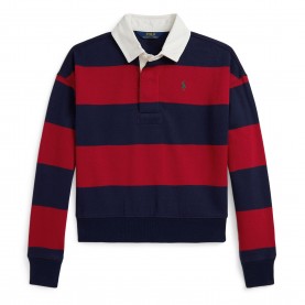 Polo Ralph Lauren Kids Rugby Shirt - Red/Navy polo,ralph,lauren,kids,rugby,shirt,red,navy