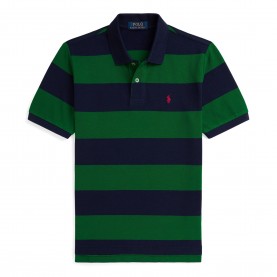 Риза с къс ръкав Polo Ralph Lauren Kids Stripe Short Sleeve Shirt - Grn/Navy риза,с,къс,ръкав,polo,ralph,lauren,kids,stripe,short,sleeve,shirt,grn,navy