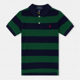 риза,с,къс,ръкав,детски,3/4,панталони,polo,ralph,lauren,kids',stripe,short,sleeve,shirt,grn,navy