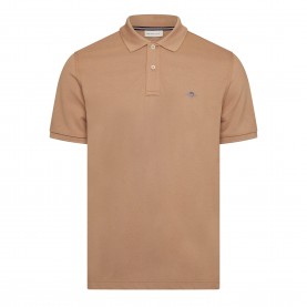 блуза,с,яка,мъжки,тениски,gant,lg,polo,shirt,sn64,caramel,beige