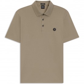 блуза,с,яка,мъжки,тениски,boss,men,s,parris,cotton,short,sleeve,polo,shirt,open,brown,245