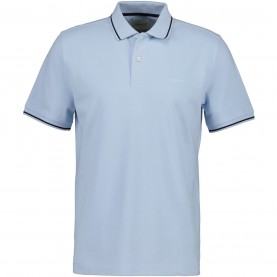 Блуза с яка Gant Tipped Pique Polo Shirt - Fresh Blue 457 блуза,с,яка,мъжки,тениски,gant,tipped,pique,polo,shirt,fresh,blue,457