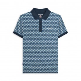 блуза,с,яка,облекла,на,разпродажба,мъжки,блузи,с,яка,lambretta,geo,short,sleeve,polo,shirt,navy,silver