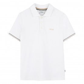 юношеска,блуза,с,яка,детски,облекла,boss,tipped,stripe,logo,polo,shirt,juniors,white