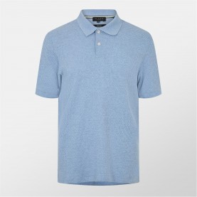 облекла,на,разпродажба,мъжки,тениски,ted,baker,ted,redman,text,polo,sn53,sky,blue
