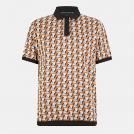 облекла,на,разпродажба,мъжки,тениски,ted,baker,jacquard,polo,sn99,brown