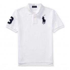 Риза с къс ръкав Polo Ralph Lauren Kids Large Logo Short Sleeve Shirt - White риза,с,къс,ръкав,polo,ralph,lauren,kids,large,logo,short,sleeve,shirt,white