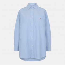 POLO RALPH LAUREN Women's Long-Sleeve Blouse - BSR BLUE дамски,ризи,polo,ralph,lauren,women's,long,sleeve,blouse,bsr,blue