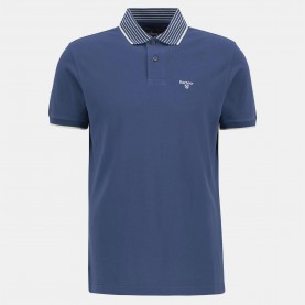 блуза,с,яка,мъжки,тениски,barbour,men,s,denwick,short,sleeve,tailored,fit,polo,shirt,dark,denim,ny38