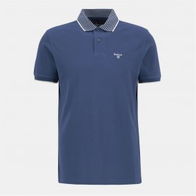 блуза,с,яка,облекла,на,разпродажба,мъжки,тениски,barbour,men's,denwick,short,sleeve,tailored,fit,polo,shirt,dark,denim,ny38