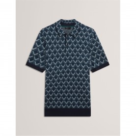 мъжки,тениски,ted,baker,ted,jacquard,polo,sn00,navy