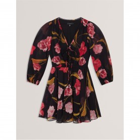 Ted Baker Ted Woven plain top Ld00 - Black дамски,ризи,ted,baker,ted,woven,plain,top,ld00,black