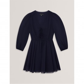 дамски,ризи,ted,baker,ted,woven,plain,top,ld00,navy