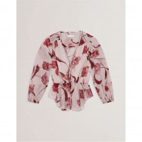 дамски,ризи,ted,baker,ted,woven,print,top,ld62,pink