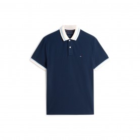 блуза,с,яка,мъжки,тениски,tommy,hilfiger,men's,short,sleeve,polo,shirt,night,navy