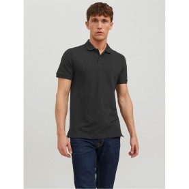 Блуза с яка Jack and Jones Men's Short Sleeve Polo Shirt - Black блуза,с,яка,мъжки,блузи,с,яка,jack,and,jones,men's,short,sleeve,polo,shirt,black