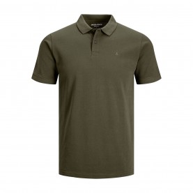 Блуза с яка Jack and Jones Men's Short Sleeve Polo Shirt - Olive Night блуза,с,яка,мъжки,блузи,с,яка,jack,and,jones,men's,short,sleeve,polo,shirt,olive,night