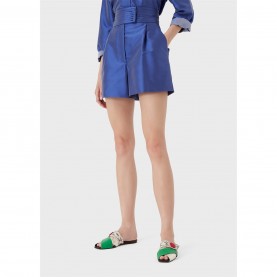къси,панталони,дамски,чорапогащи,и,клинове,emporio,armani,high,waisted,shorts,shantung,silk,blend,bluette