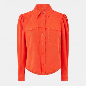 Boss Women's Benedetta D Long-Sleeve Blouse - Orange дамски,ризи,boss,women's,benedetta,d,long,sleeve,blouse,orange