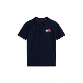 Блуза с яка Tommy Hilfiger Kids Short Sleeve Polo Shirt - Night Navy C1G блуза,с,яка,tommy,hilfiger,kids,short,sleeve,polo,shirt,night,navy,c1g