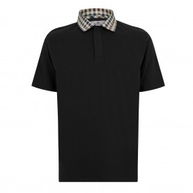 блуза,с,яка,мъжки,тениски,aquascutum,men,s,short,sleeve,polo,shirt,black