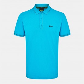 блуза,с,яка,облекла,на,разпродажба,мъжки,тениски,boss,men's,paule,short,sleeve,polo,shirt,turquoise,aqua