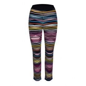 Панталони MISSONI Women's Stripe Straight Leg Trousers - Multicolor Blk панталони,дамски,чорапогащи,и,клинове,missoni,women's,stripe,straight,leg,trousers,multicolor,blk