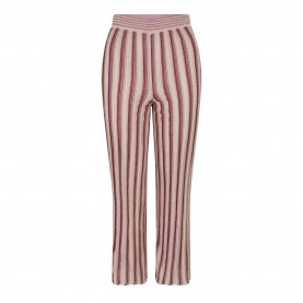 Панталони MISSONI Women's Parzilizato Straight Leg Trousers - Pink/White/Red панталони,дамски,чорапогащи,и,клинове,missoni,women's,parzilizato,straight,leg,trousers,pink,white,red