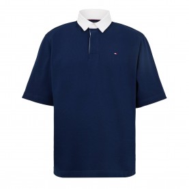 блуза,с,яка,мъжки,тениски,tommy,hilfiger,men,s,back,flag,short,sleeve,polo,shirt,carbon,navy